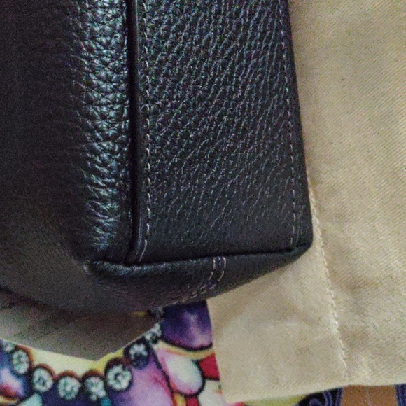 Coach black leather nwt crossbody - Picture 7 of 14